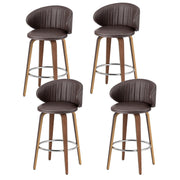 Elara (Set of 4) Bar Stools 65cm - Brown - Homecoze