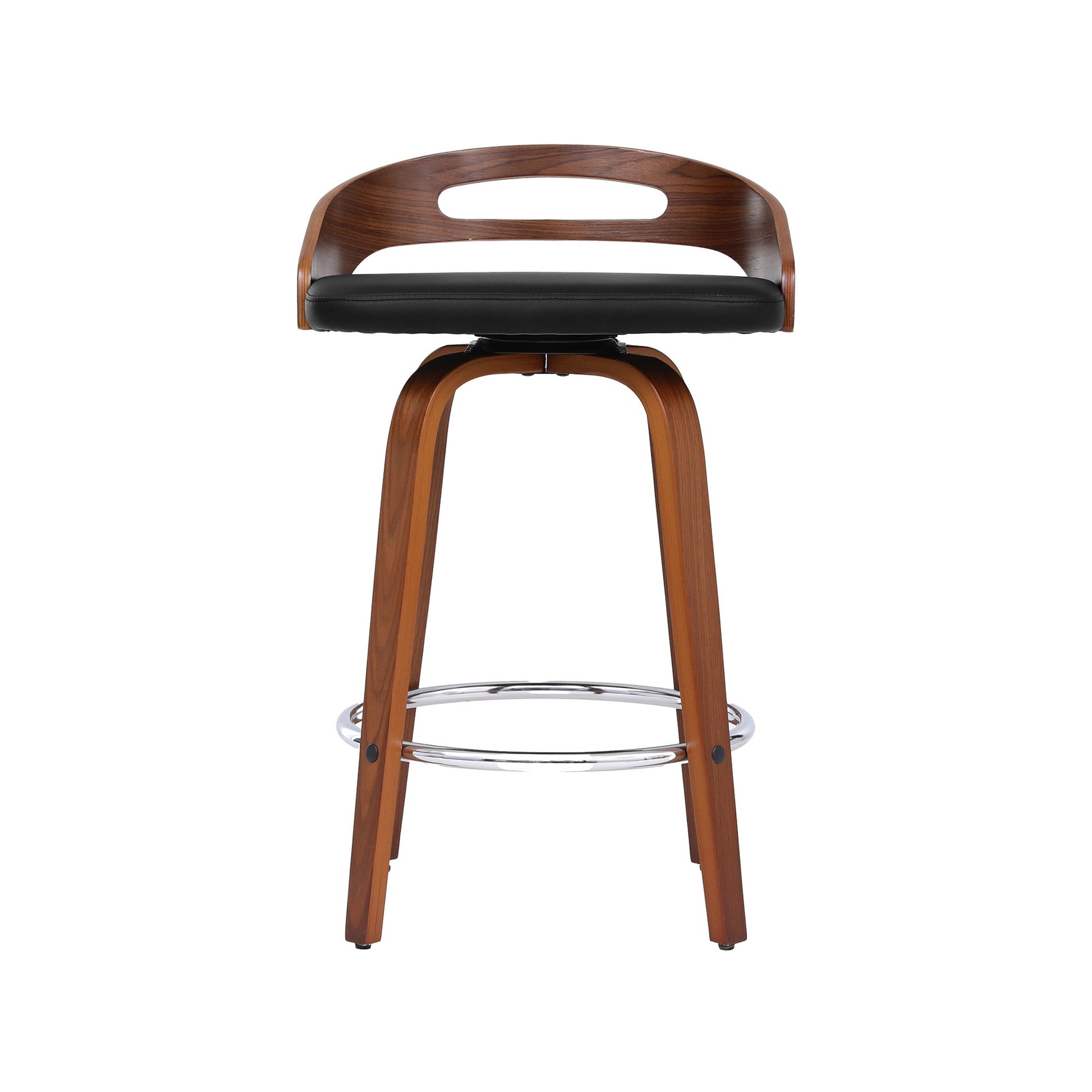 Cedar (Set of 2) Bar Stools 64cm - Black & Brown - Homecoze