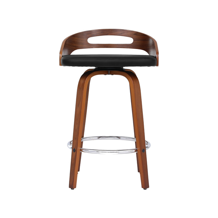 Cedar (Set of 4) Bar Stools 64cm - Black & Brown