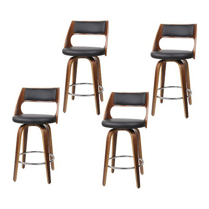 Hayden (Set of 4) Bar Stools 65cm - Brown - Homecoze
