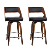 Rowan (Set of 2) Bar Stools 76cm - Brown - Homecoze
