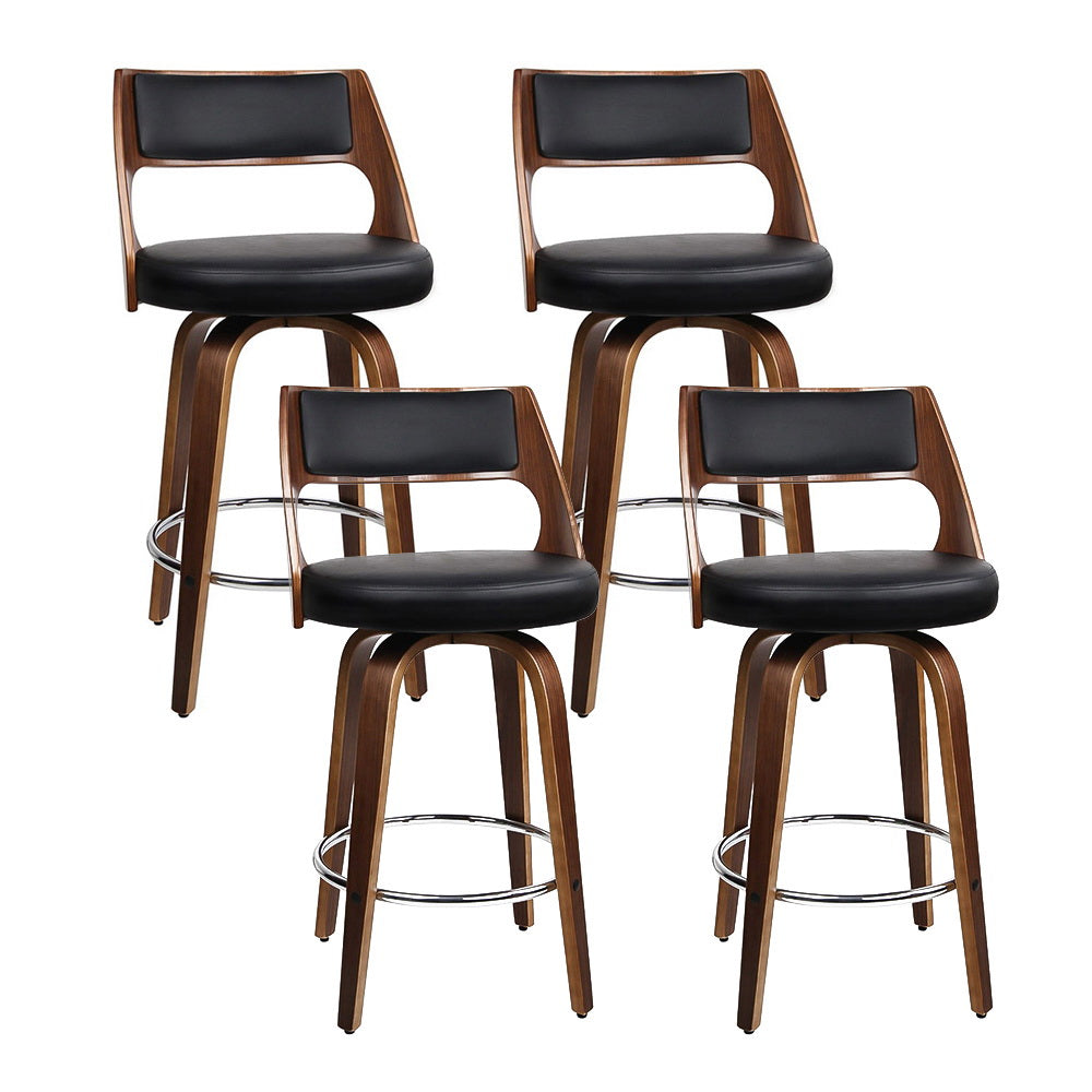 Rowan (Set of 4) Bar Stools 76cm - Brown - Homecoze