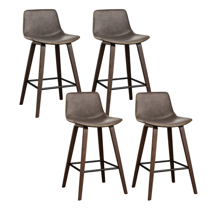 Peyton (Set of 4) Bar Stools 68cm - Brown - Homecoze