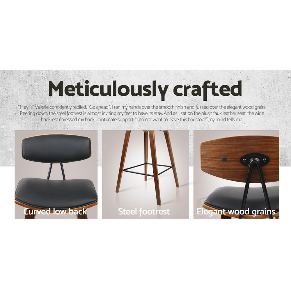 Beckett (Set of 4) Bar Stools 67cm - Brown - Homecoze