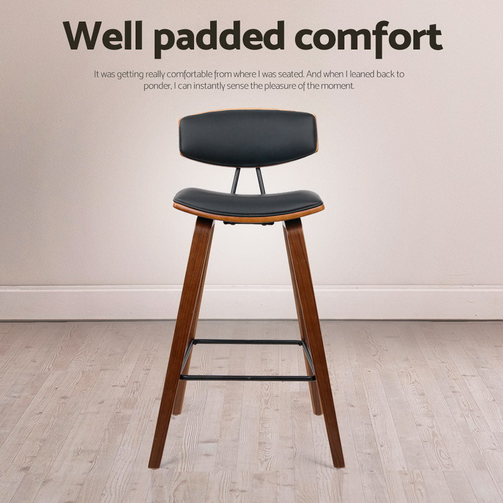 Beckett (Set of 4) Bar Stools 67cm - Brown - Homecoze