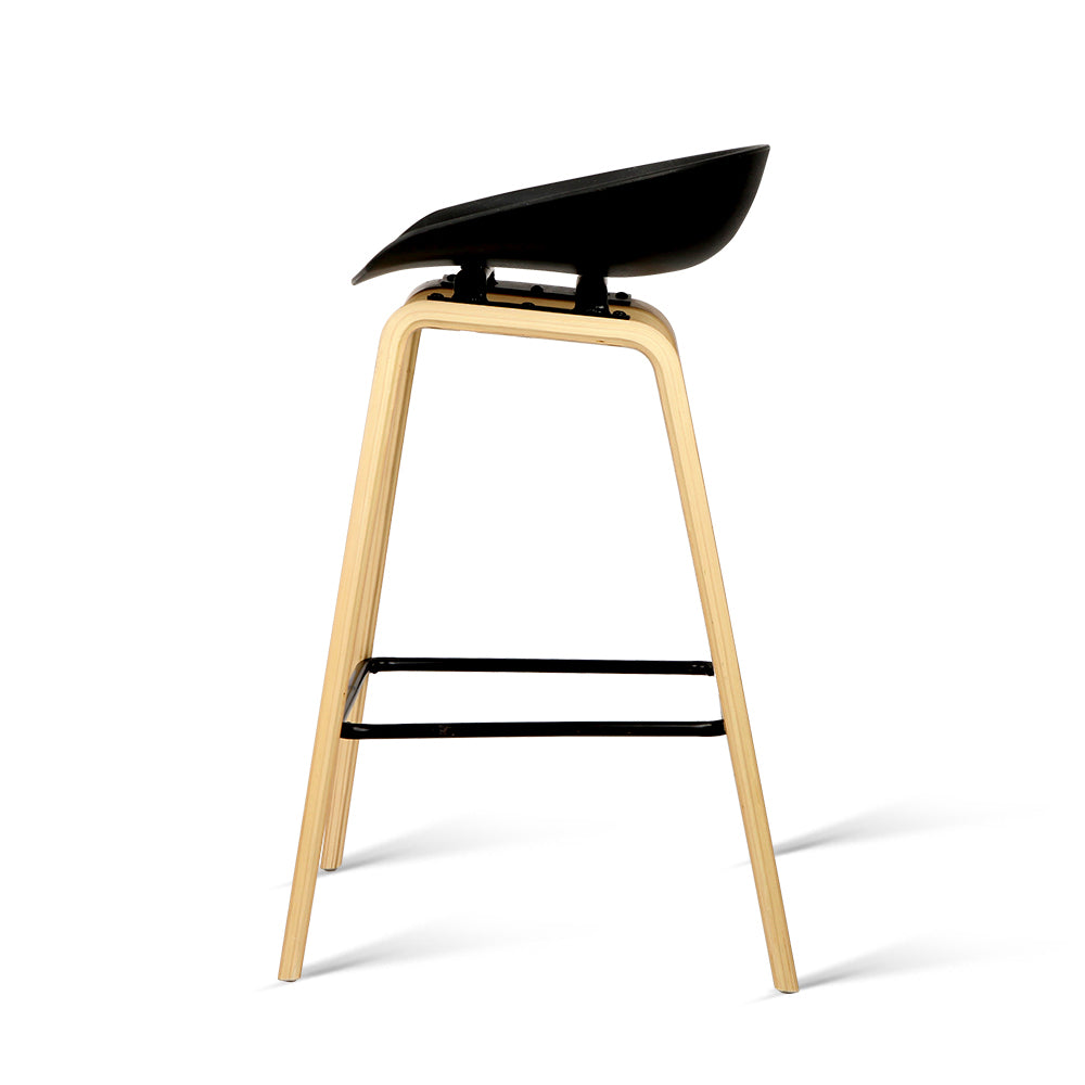Gideon (Set of 4) Bar Stools 67cm - Black - Homecoze