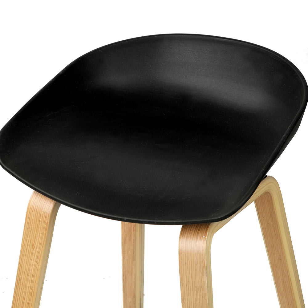 Gideon (Set of 4) Bar Stools 67cm - Black - Homecoze
