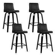 Eden (Set of 4) Bar Stools 66cm - Black - Homecoze
