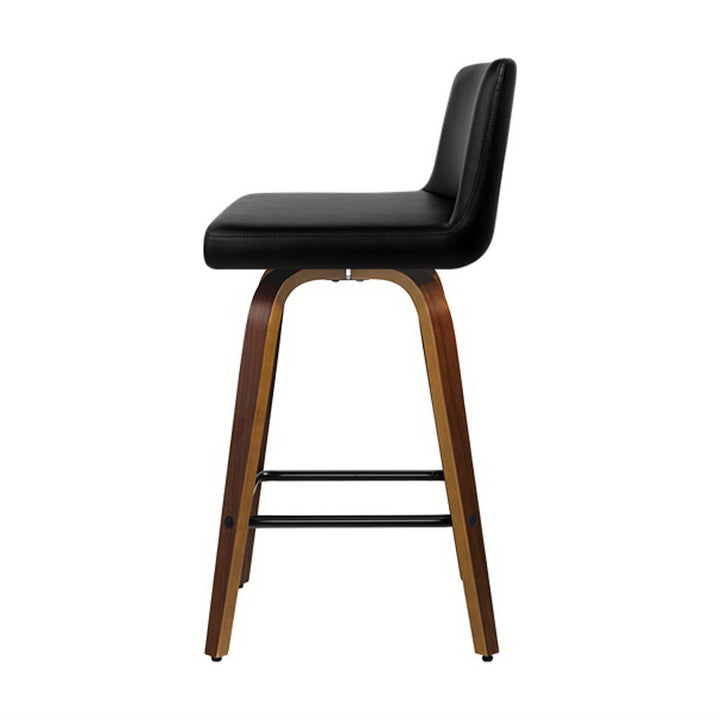 Eden (Set of 4) Bar Stools 66cm - Brown & Black