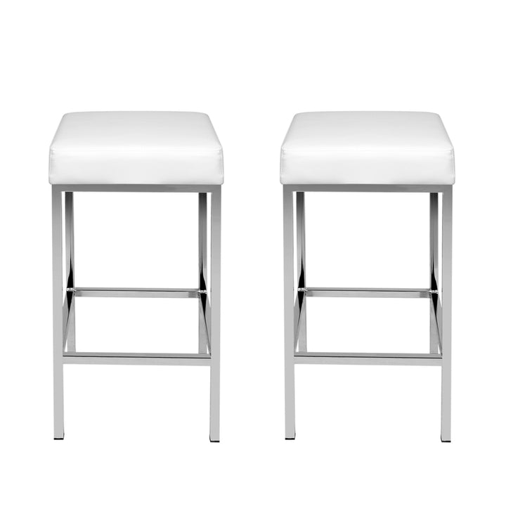 Serena (Set of 2) Bar Stools 69cm - White - Homecoze