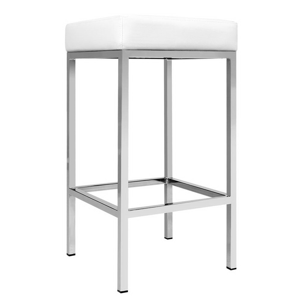 Serena (Set of 2) Bar Stools 69cm - White - Homecoze