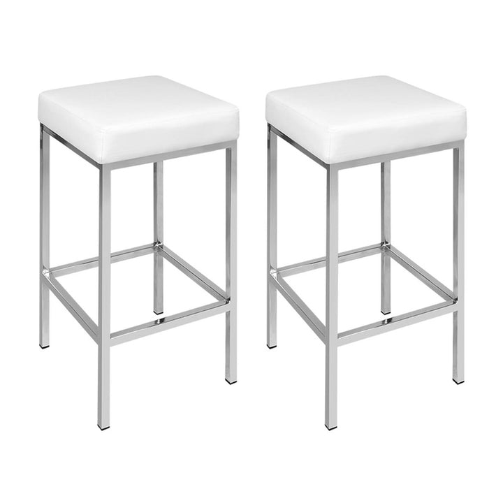 Serena (Set of 4) Bar Stools 69cm - White - Homecoze