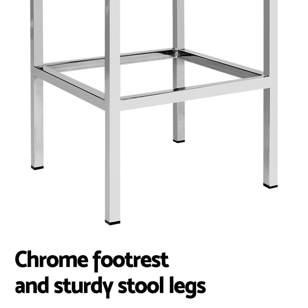Serena (Set of 4) Bar Stools 69cm - White - Homecoze