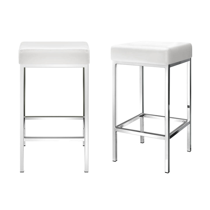 Serena (Set of 4) Bar Stools 69cm - White - Homecoze