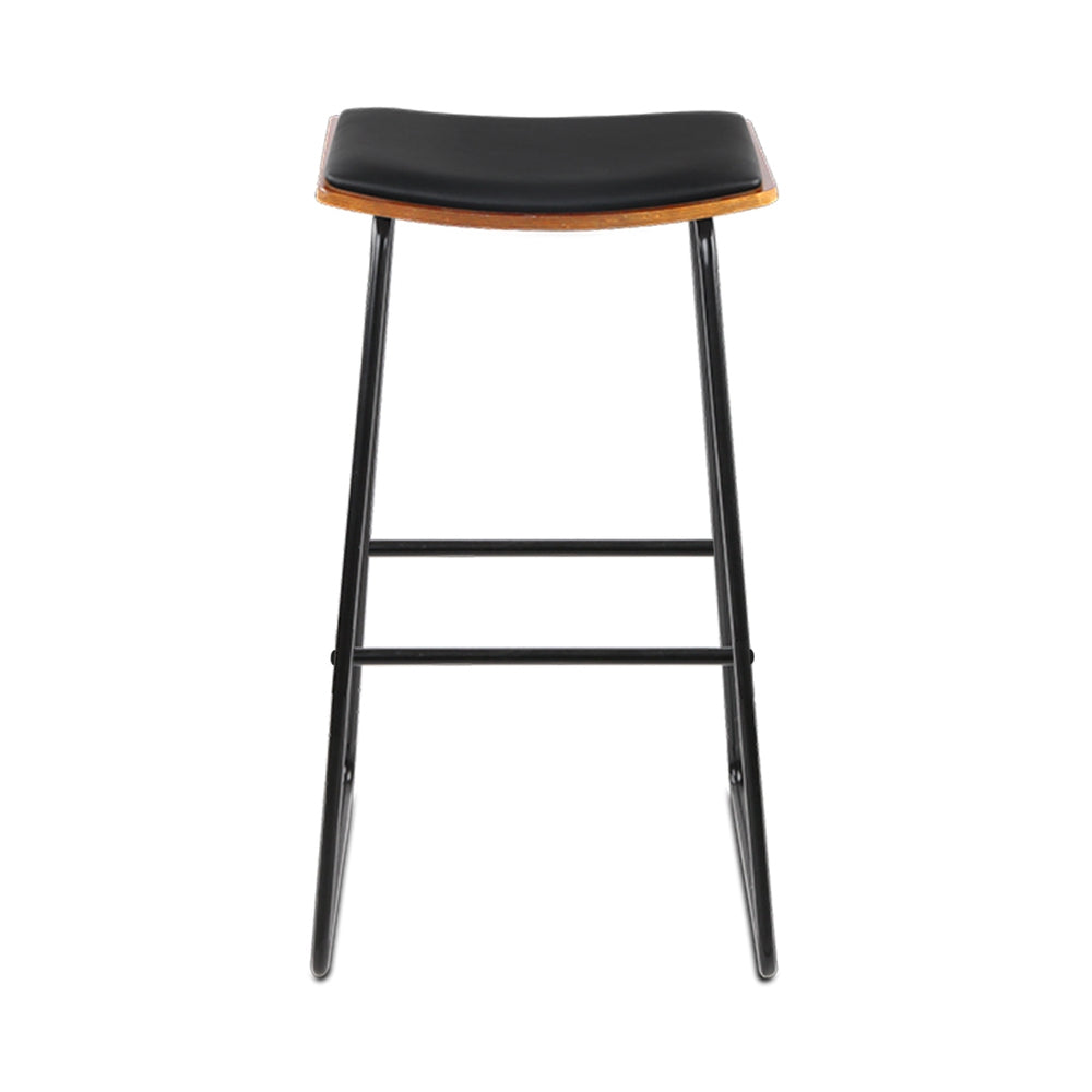 Mia (Set of 2) Bar Stools 76cm - Black - Homecoze