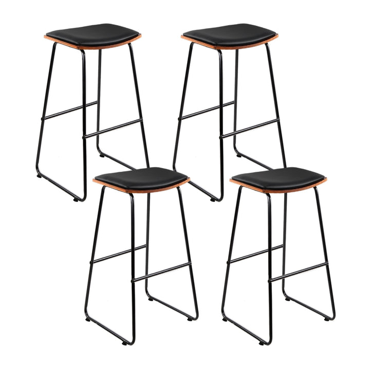 Mia (Set of 4) Bar Stools 76cm - Black - Homecoze