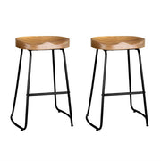 Emerson (Set of 2) Bar Stools 65cm - Natural - Homecoze