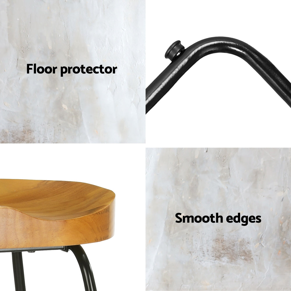 Emerson (Set of 4) Bar Stools 65cm - Natural - Homecoze
