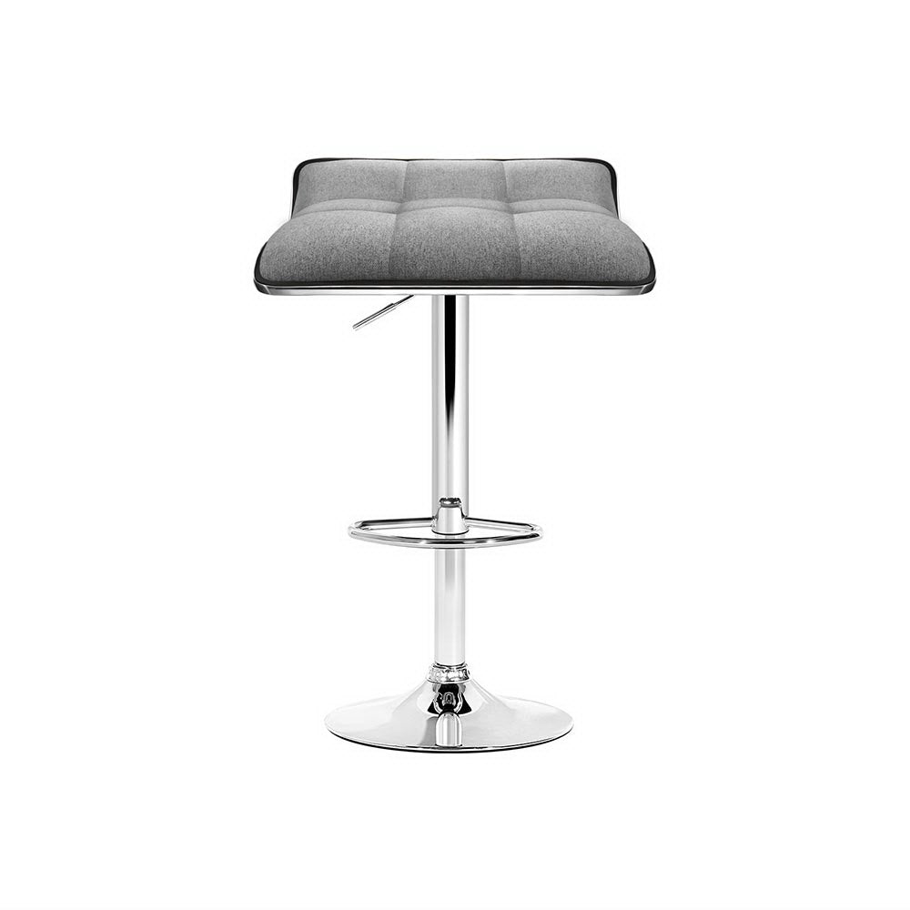 Vera (Set of 4) Wave Bar Stools - Grey - Homecoze