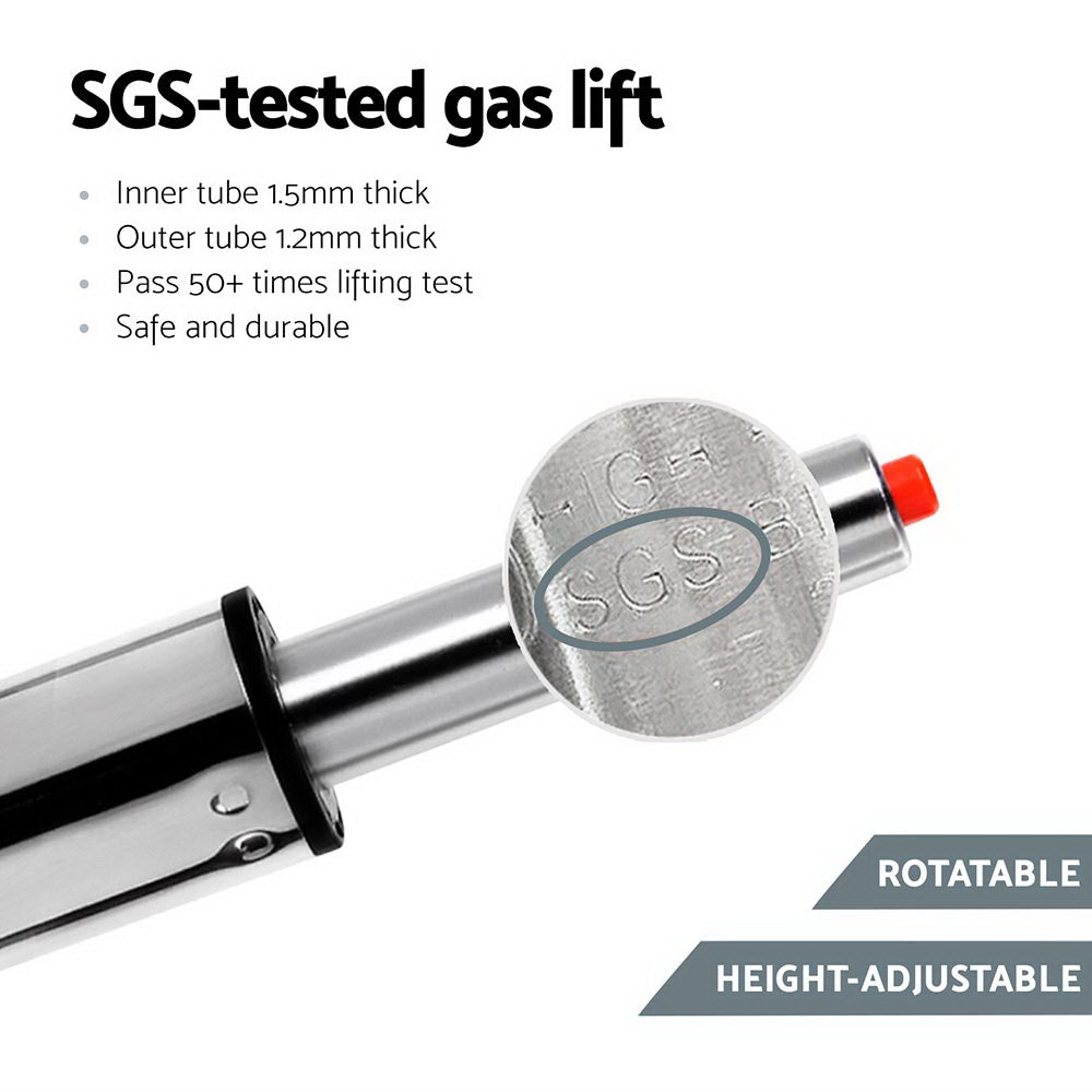 Vera (Set of 4) Wave Bar Stools - Grey - Homecoze