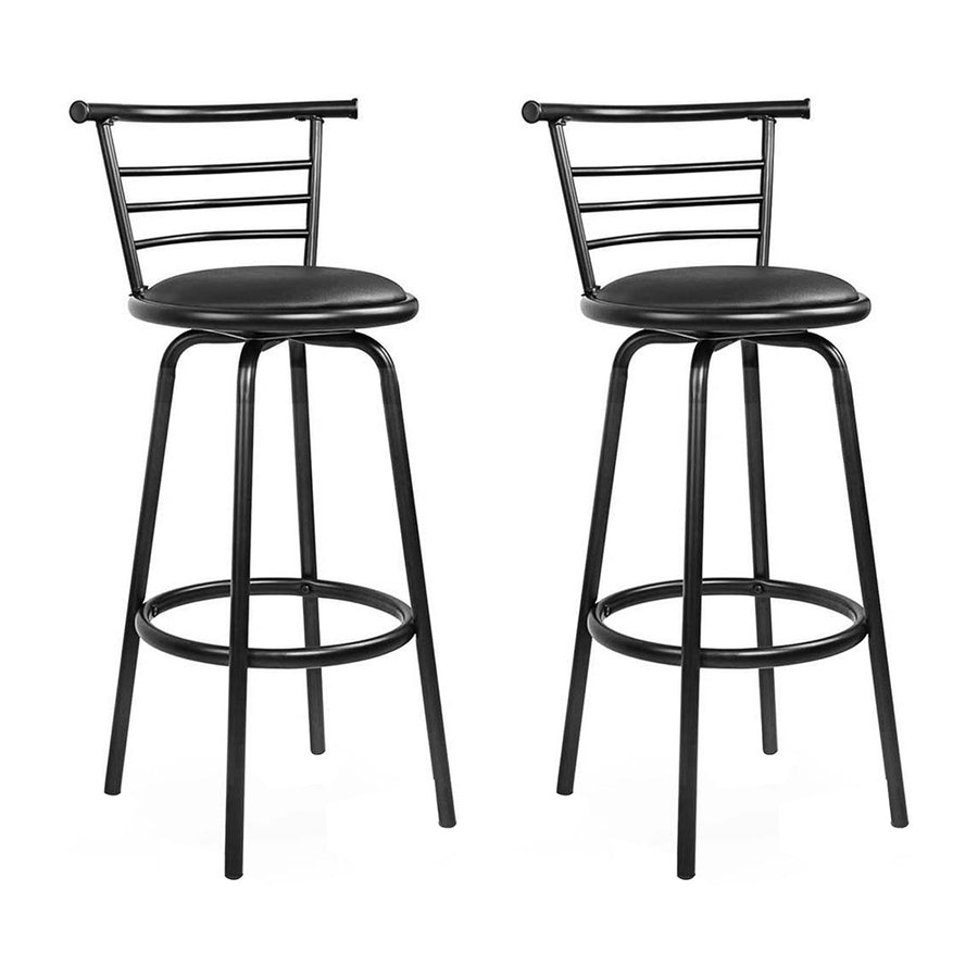 Noah (Set of 2) Bar Stools 75cm - Black - Homecoze