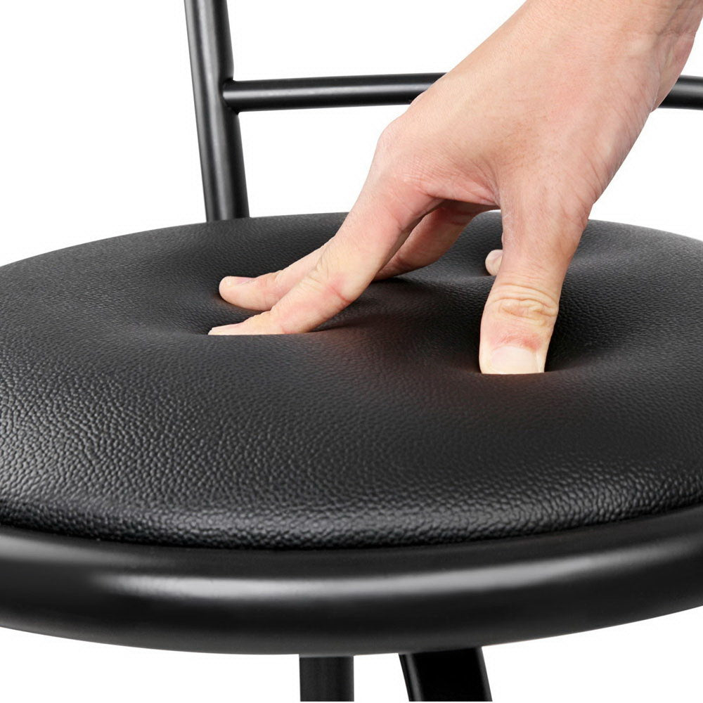 Noah (Set of 4) Bar Stools 75cm - Black - Homecoze