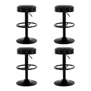 Tatum (Set of 4) Retro Bar Stools - Black - Homecoze