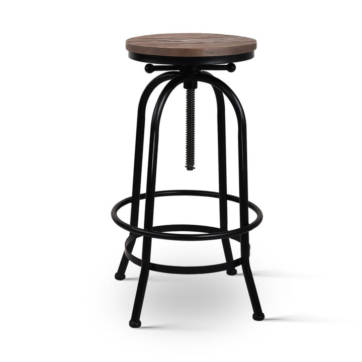 Frankie (Single) Industrial Bar Stool - Black - Homecoze