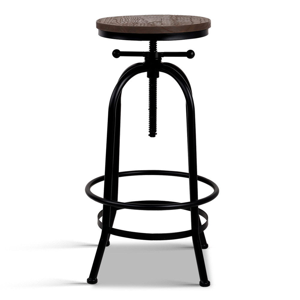 Frankie (Single) Industrial Bar Stool - Black - Homecoze