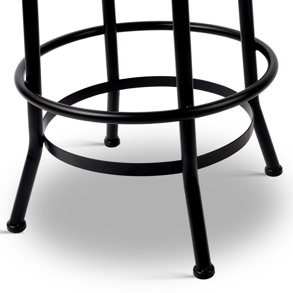 Frankie (Single) Industrial Bar Stool - Black - Homecoze