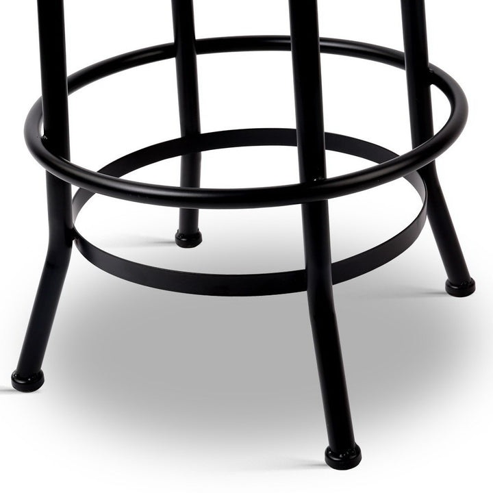 Frankie (Single) Industrial Bar Stool - Black - Homecoze