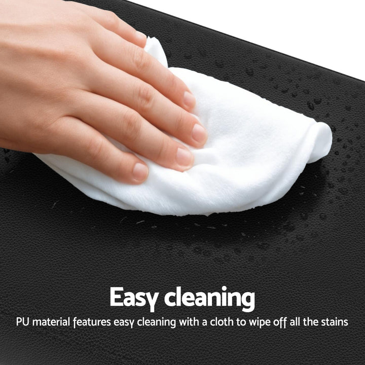 2x Artiss Metal Bar Stools PU Seat Dining Counter Chairs - Homecoze