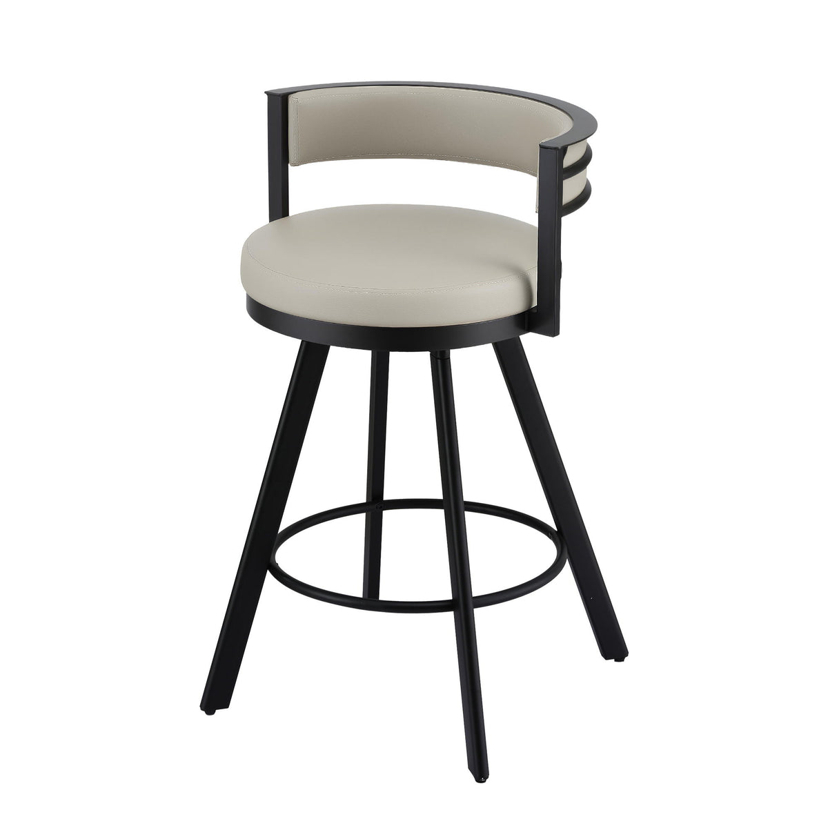 Tove (Single) Swivel Bar Stool – Beige