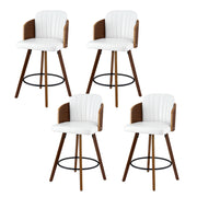Artiss Wooden Bar Stools Swivel Kitchen Counter Stool Chair 58cm Seat Height - Homecoze