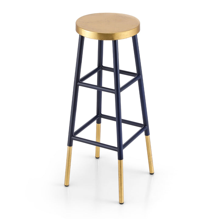 Artiss Bar Stools Metal Gold Navy - Homecoze