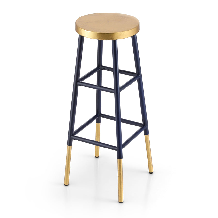 Artiss Bar Stools Metal Gold Navy - Homecoze