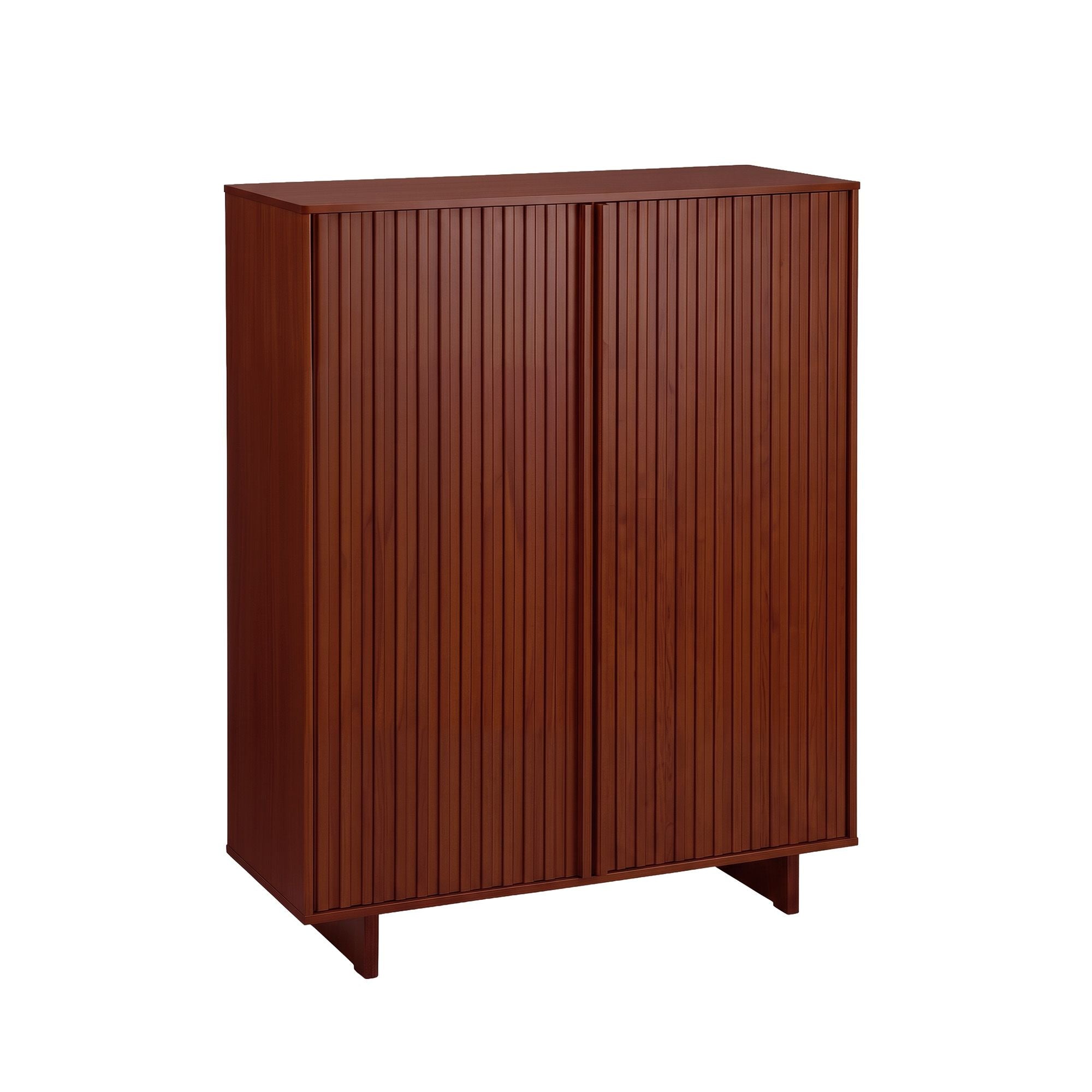 Artiss Shoe Cabinet 5 Tier Storage Organiser w/ Adjustable Shelves Bamboo