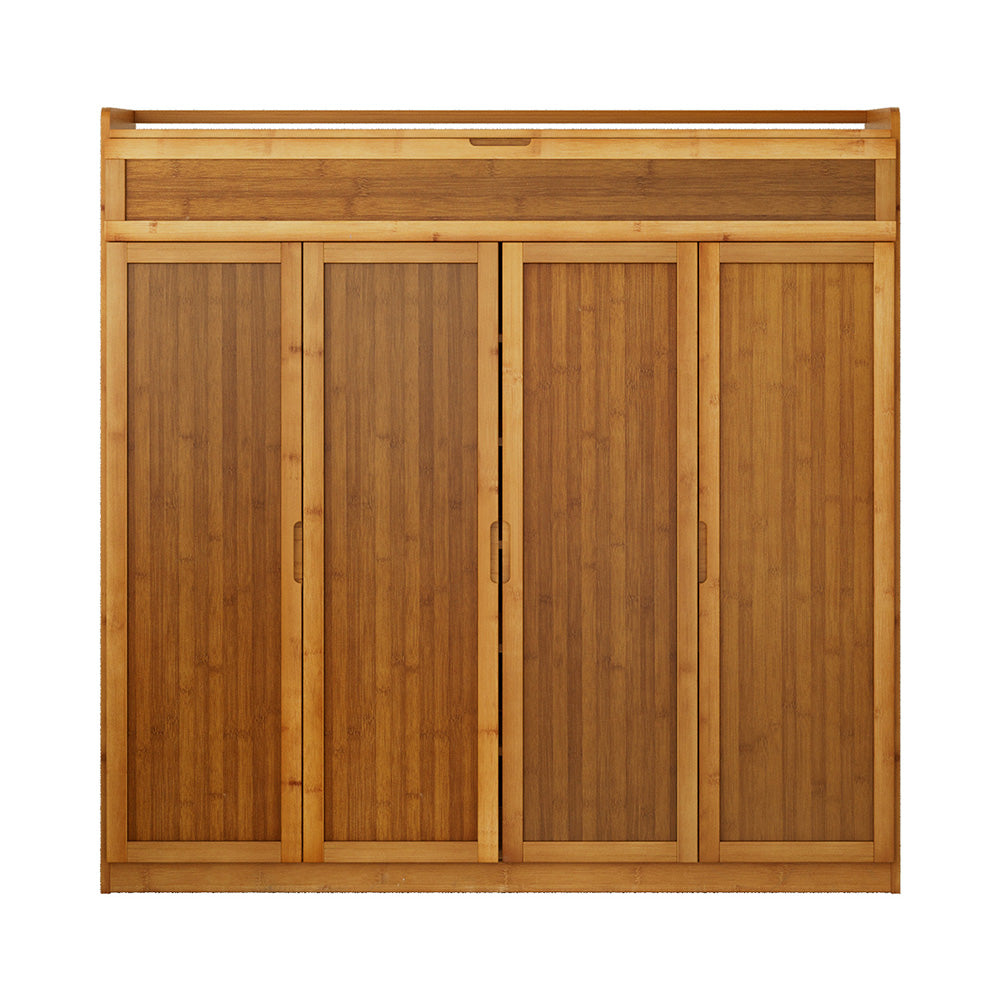 Artiss Shoe Rack Cabinet 30 Pairs Storage Cupboard Bamboo - Homecoze