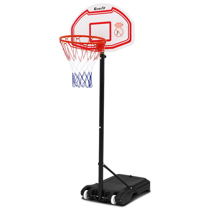 2.1m Adjustable Basketball Hoop Stand - White