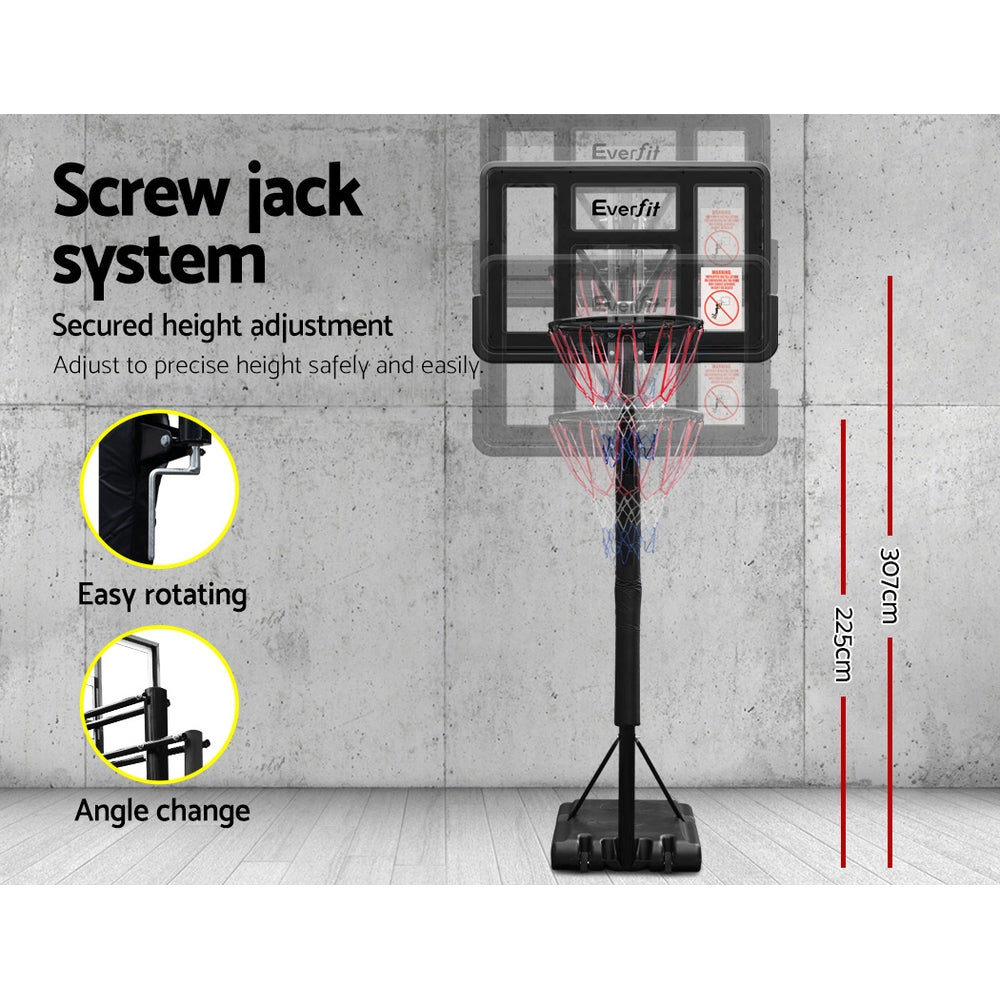 3.05m Adjustable Basketball Hoop Stand - Homecoze