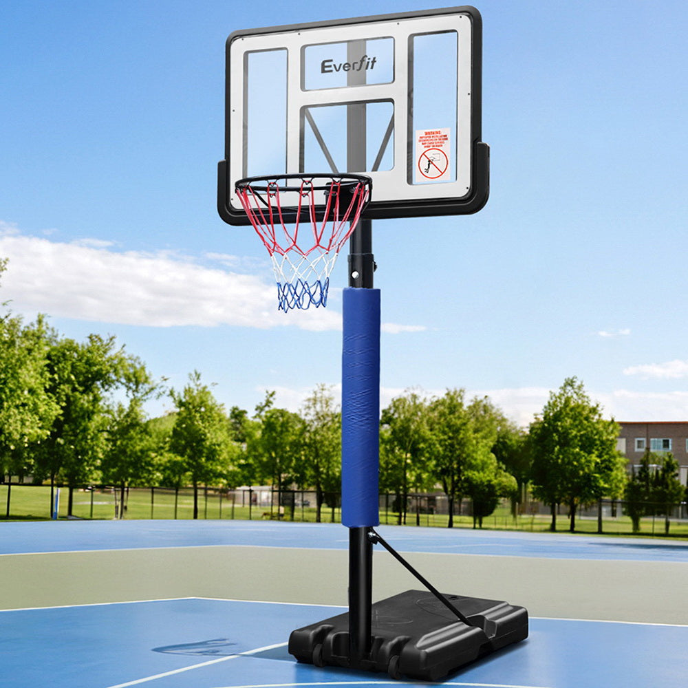 3.05m Adjustable Basketball Hoop Stand with Pole Protector