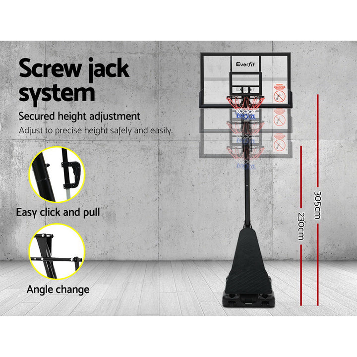 3.05m Adjustable Height Pro Basketball Hoop Stand