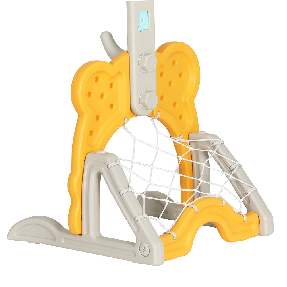 Kids Basketball Hoop 5-in-1 Sports Center - Yellow - Homecoze