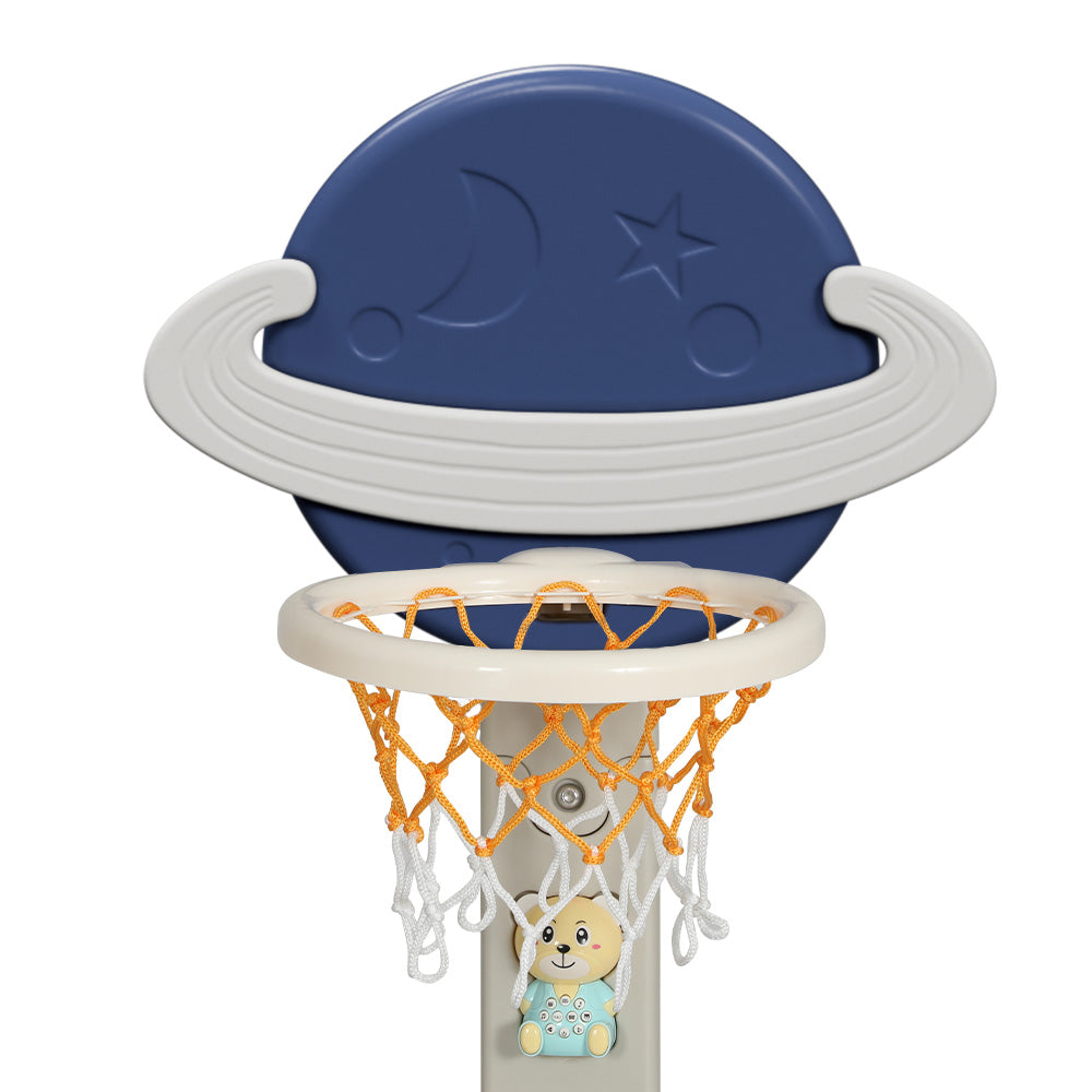 Kids Basketball Hoop 6-in-1 Sports Center - Blue - Homecoze