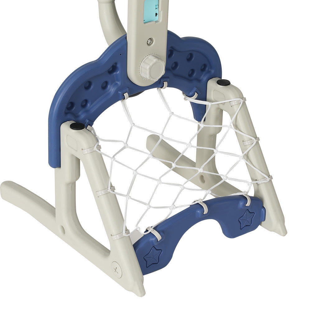 Kids Basketball Hoop 6-in-1 Sports Center - Blue - Homecoze