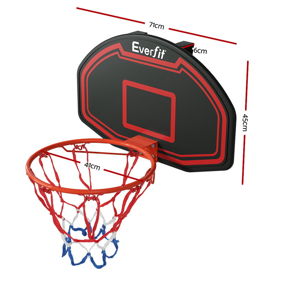 38" Wall Mounted Basketball Hoop Backboard - Black - Homecoze
