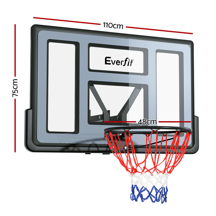 45" Wall Mounted Basketball Hoop Backboard