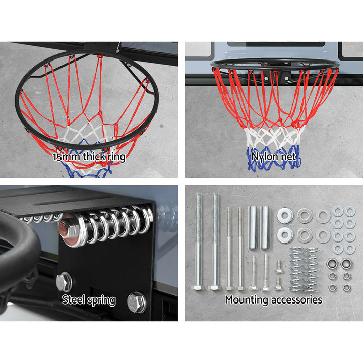 45" Wall Mounted Basketball Hoop Backboard