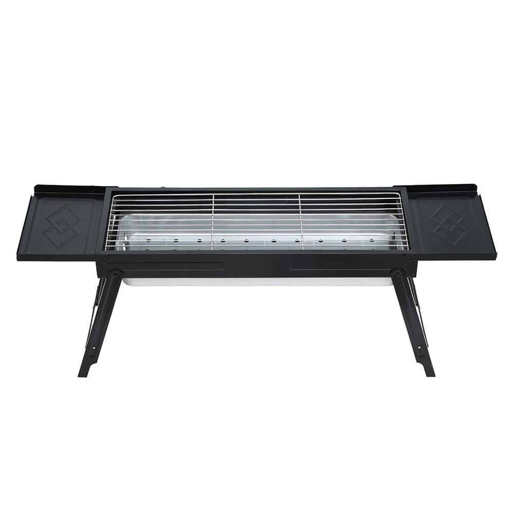 Grillz Charcoal BBQ Grill Smoker Portable Barbecue Outdoor Foldable Camping - Homecoze