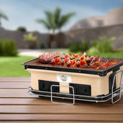 Portable Ceramic Hibachi Charcoal BBQ Grill - Homecoze